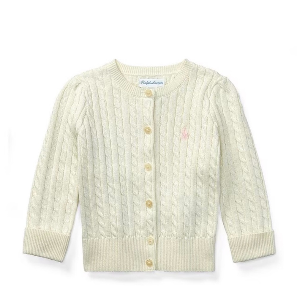 Ralph Lauren Ivory Cable Knit Sweater